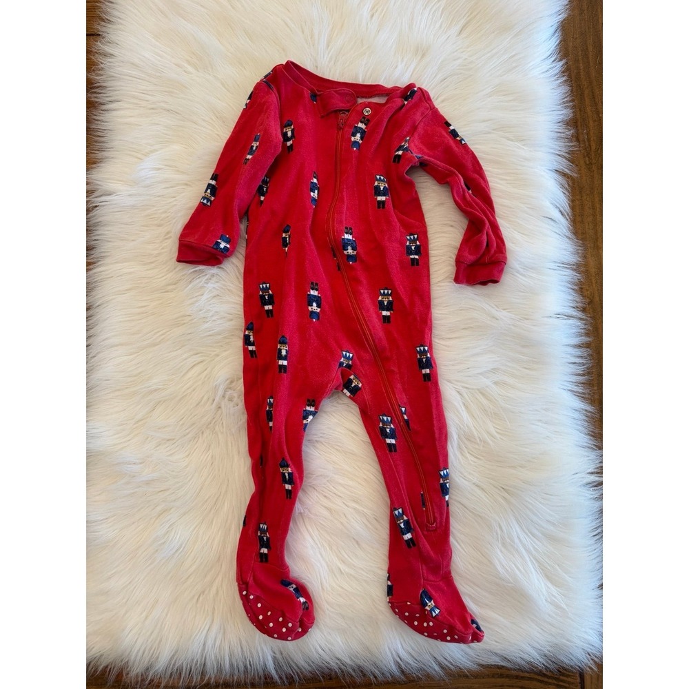 Janie and Jack 12-18m‎ nutcracker pajama zip footed
